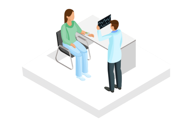 Digital healthcare navigation platform displaying on desktop and mobile screens